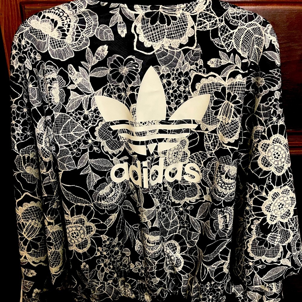 Adidas floral flower jacket